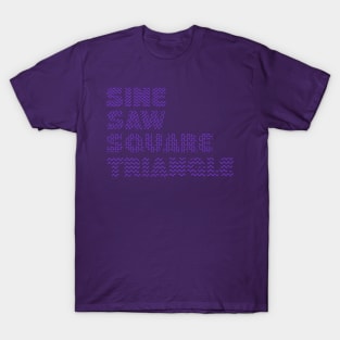 Synth waveforms for Synthesizer musician T-Shirt